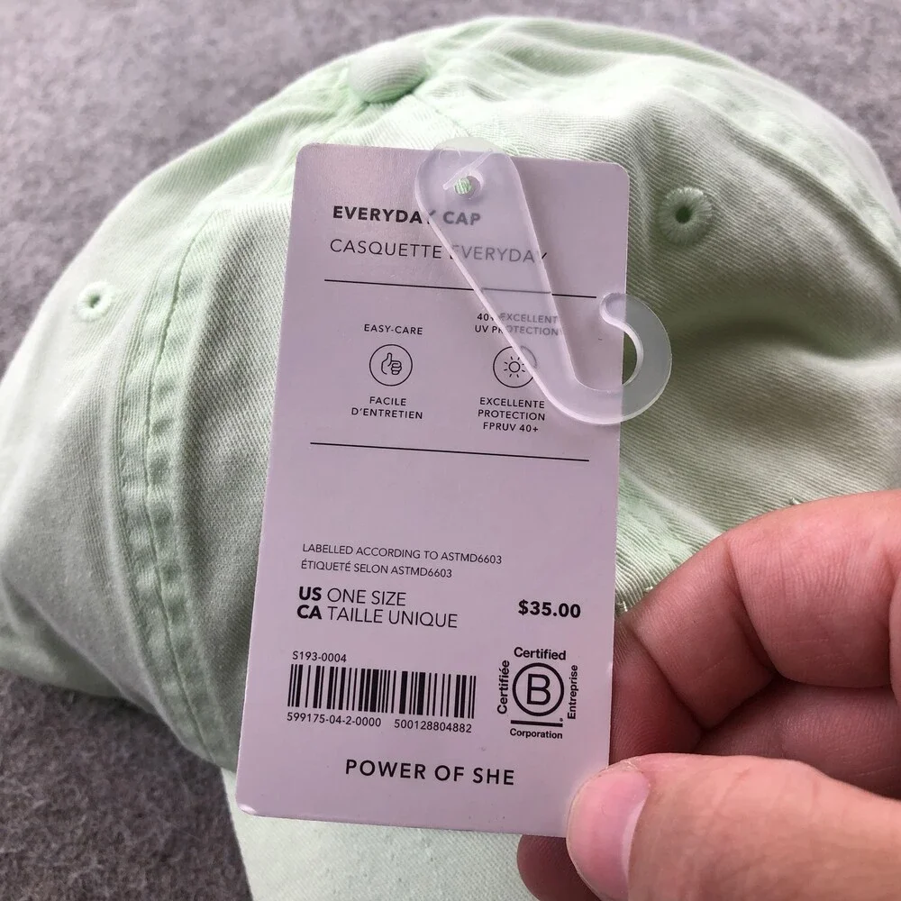 Athleta Hat Cap Baseball Strap Back Womens One Size Green Everyday UV Athletic